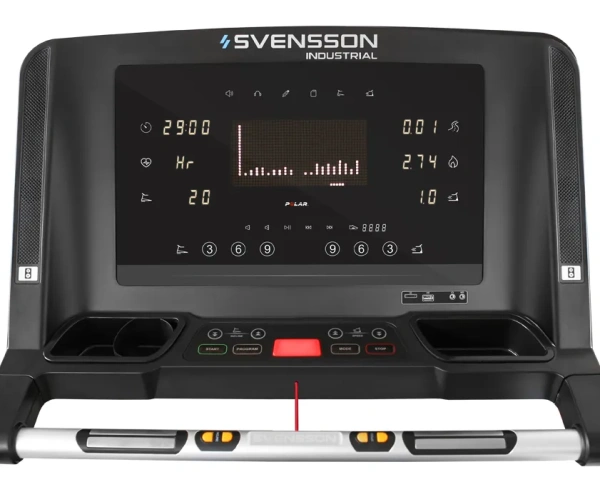 Беговая дорожка SVENSSON INDUSTRIAL ARMORTECH (BLACK & WHITE), электрическая, для зала, белый – фото
