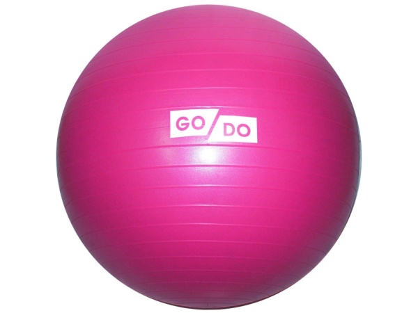 Мяч для фитнеса / фитбол GO DO FB-55, 55 см, малиновый – фото