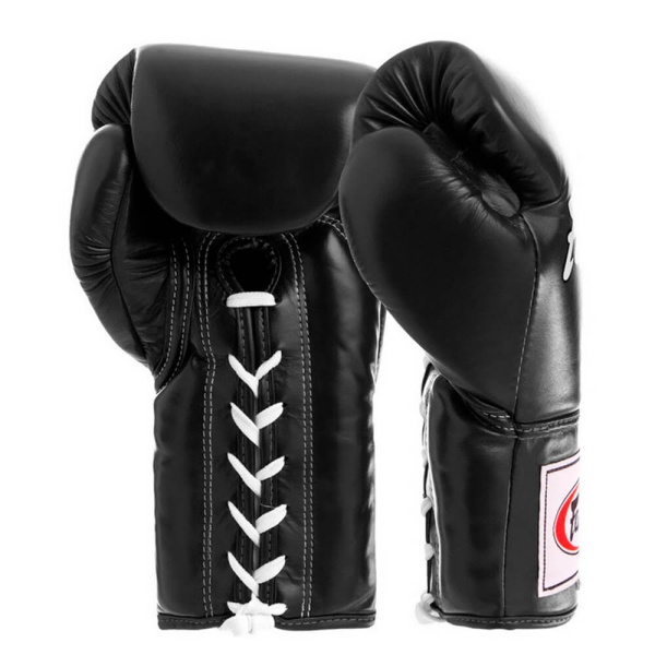 Боксерские перчатки Fairtex BGL6 PRO COMPETITION GLOVES, профессиональные, чёрный – фото