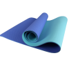 Коврик для йоги и фитнеса ESPADO ES9033, 6 мм, TPE, синий – фото