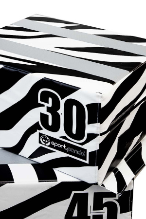 Плиобоксы SportPanda, комплект 3 шт. зебра – фото