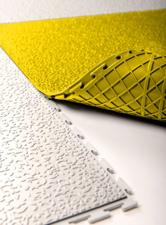 Плитка ПВХ Standart Text, 7 мм, 500*500, жёлтый