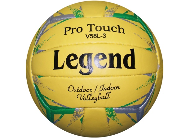 Мяч волейбольный Legend Pro-Touch, жёлтый – фото