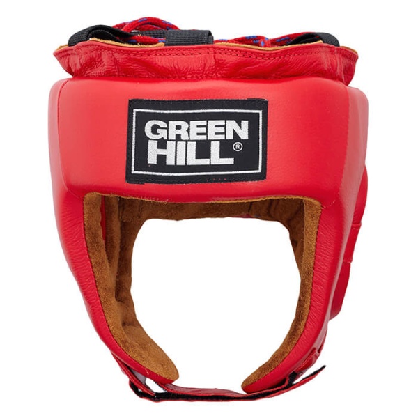 Шлем для боевого самбо Green Hill FIVE STAR HGF-4013fs, одобрен FIAS, для соревнований, красный – фото