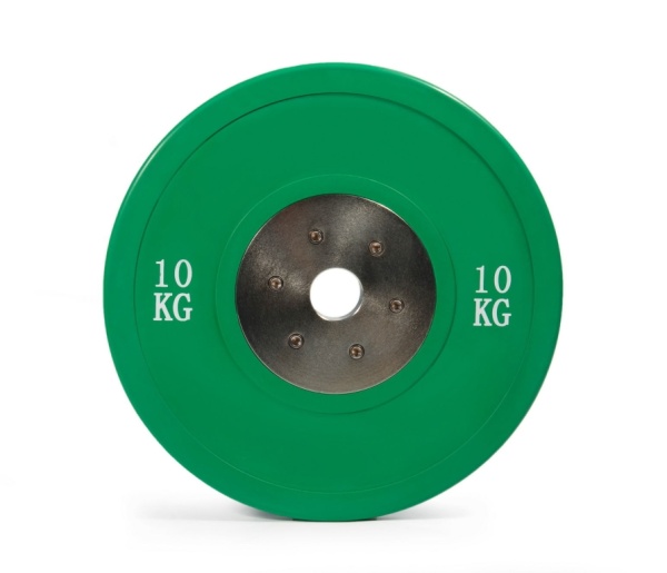 Диск соревновательный STECTER, 10 кг, зелёный – фото