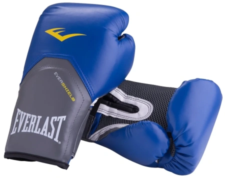 Боксерские перчатки Everlast Pro Style Elite, тренировочные, синий – фото