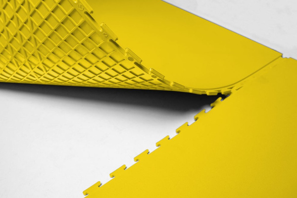 Плитка ПВХ Standart Profi, 5 мм, 500*500, жёлтый