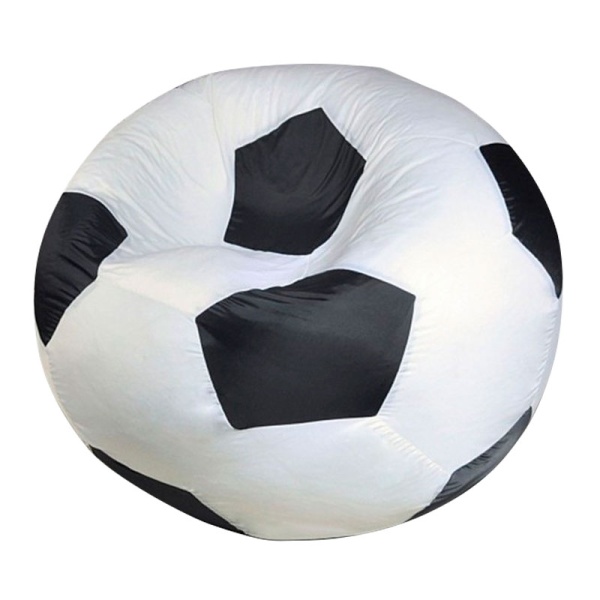 Кресло-мяч «Футбольный мяч», белый / чёрный – фото