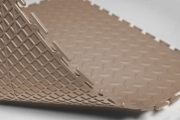 Плитка ПВХ Standart Grain, 4 мм, 500*500, бежевый