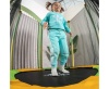 Детский батут с сеткой DFC JUMP KIDS 55", зелёно-жёлтый – фото