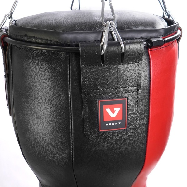 Мешок боксерский «Силуэт», апперктоный, натуральная кожа, 120 см, диаметр 40 см, 45 кг. – фото
