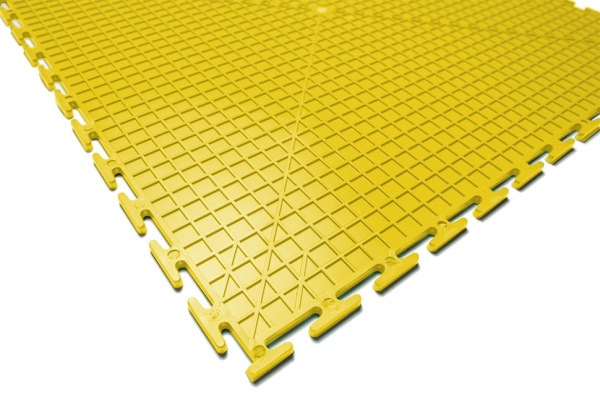 Плитка ПВХ Standart Flat, 5 мм, 500*500, жёлтый