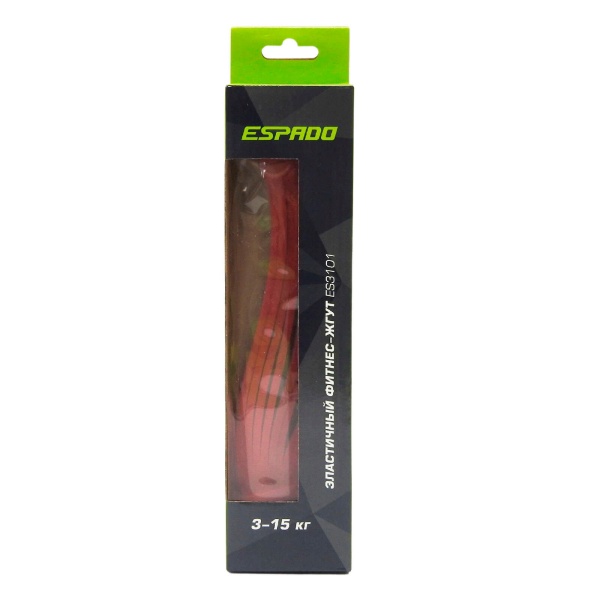 Силовая лента / ленточный эспандер ESPADO ES3101 1/50, 3-15 кг, красный – фото
