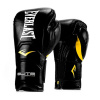 Боксерские перчатки Everlast Elite Pro, на липучке, тренировочные, чёрный – фото