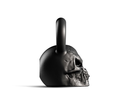 Гиря дизайнерская IRON HEAD «Череп», 16 кг, чугун – фото