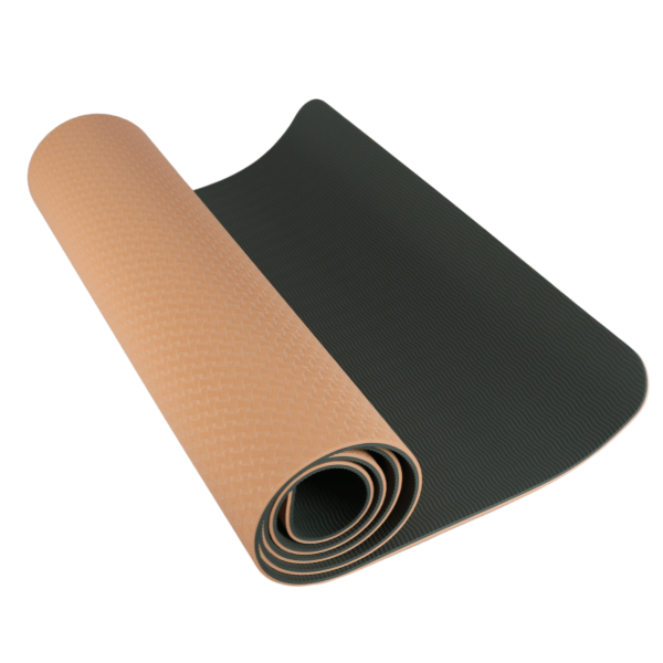 Коврик для йоги и фитнеса ESPADO ES9031, 6 мм, TPE, розовый – фото