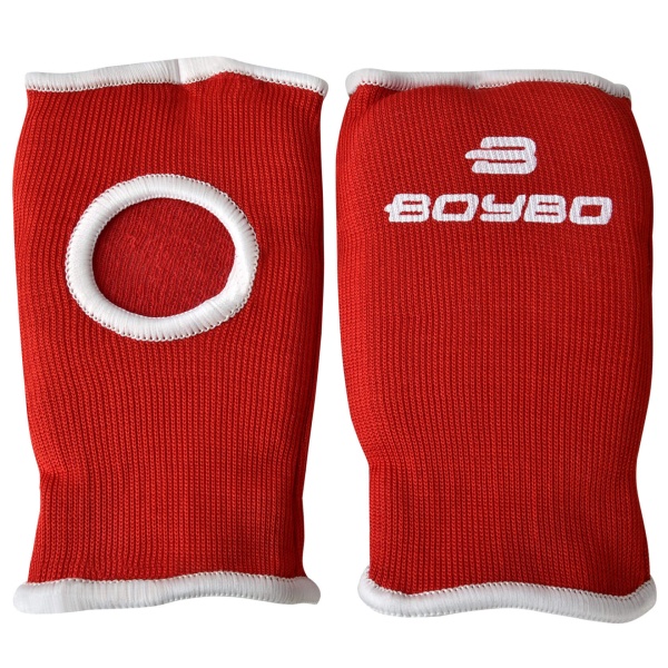 Накладки на руки для каратэ BoyBo BO130, хлопок, красный – фото