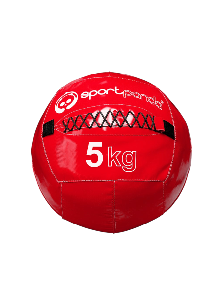 Медбол / медицинбол SportPanda, 5 кг, красный
