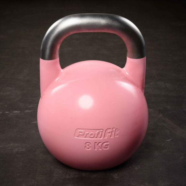 Гиря соревновательная 8 кг, розовый – фото