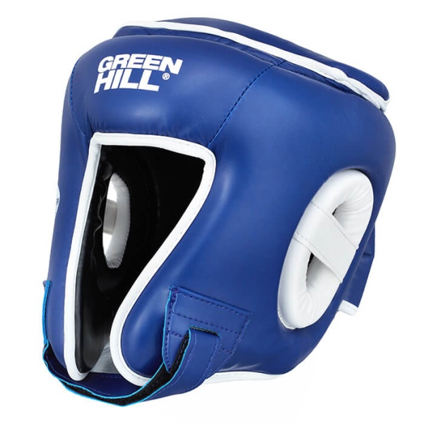 Шлем для кикбоксинга Green Hill WIN, для соревнований, синий – фото