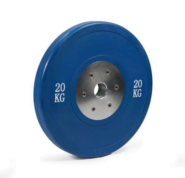 Диск соревновательный STECTER, 20 кг, синий – фото