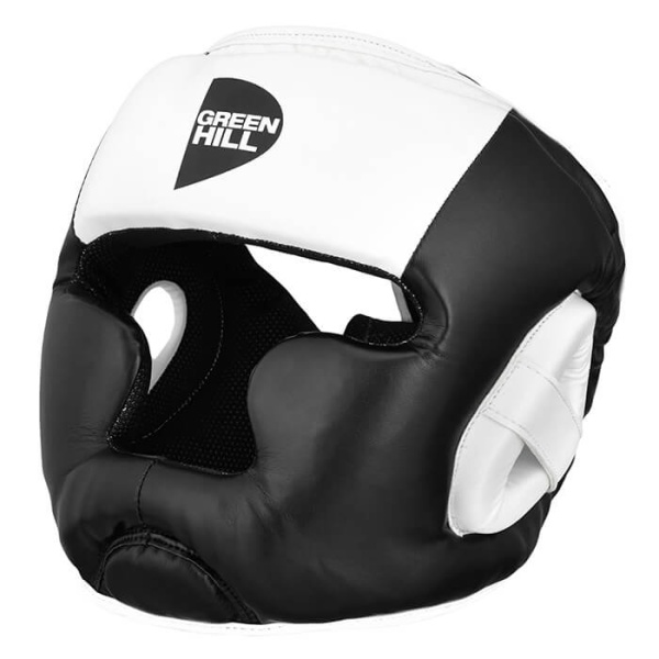 Шлем боксерский Green Hill POISE HGP-9015, тренировочный, чёрно-белый – фото