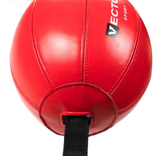 Пневмогруша боксерская Double End Bag 2, 22 см, на растяжках, красный – фото