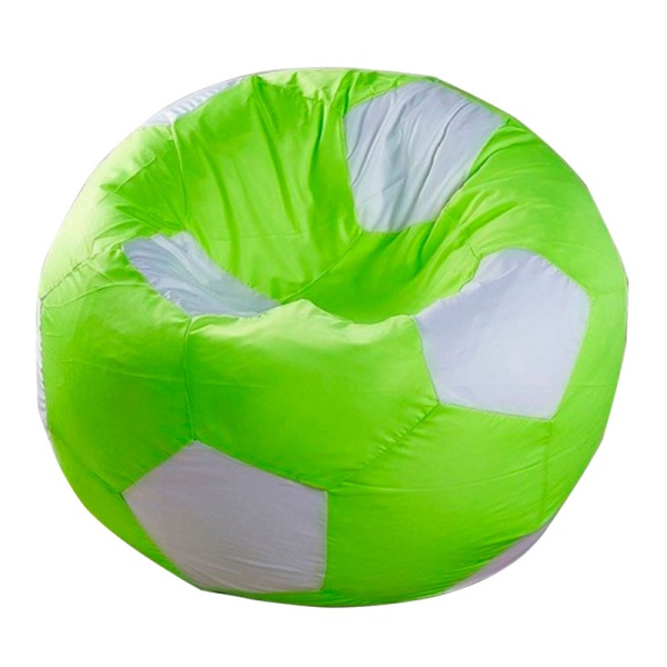 Кресло-мяч «Футбольный мяч», салатовый / белый – фото