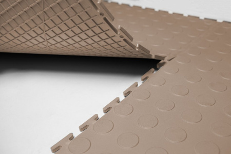 Плитка ПВХ Standart Prom, 9 мм, 500*500, бежевый