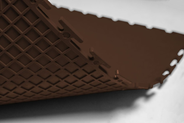 Плитка ПВХ Standart Terra, 500*500, коричневый – фото