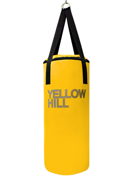 Детский боксерский мешок YELLOW HILL 50 см, диаметр 29 см, 10 кг, жёлтый
