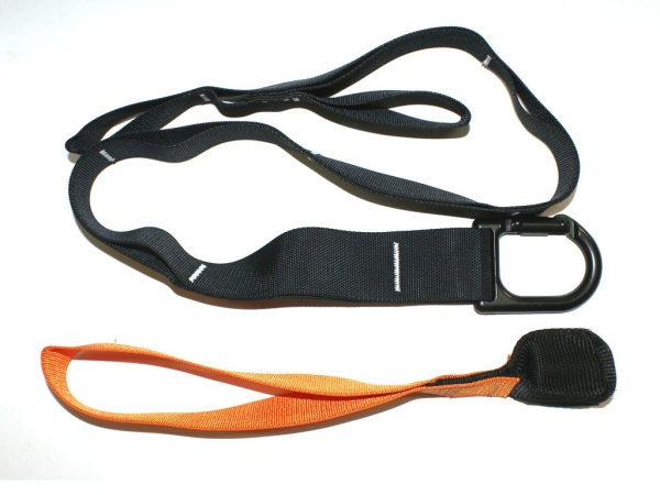Эспандер многофункциональный с петлями, со стропой, оранжевый – фото