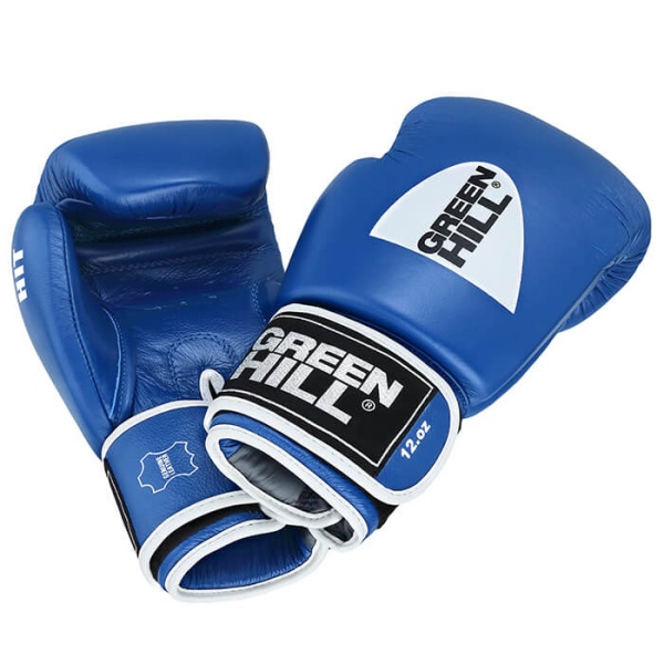 Перчатки для тайского бокса Green Hill HIT BGH-2257, тренировочные, синий – фото