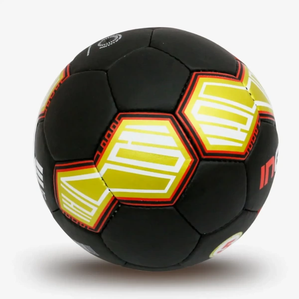 Мяч футбольный INGAME GIFT  IFB-108, №5, чёрно-красно-золотой – фото