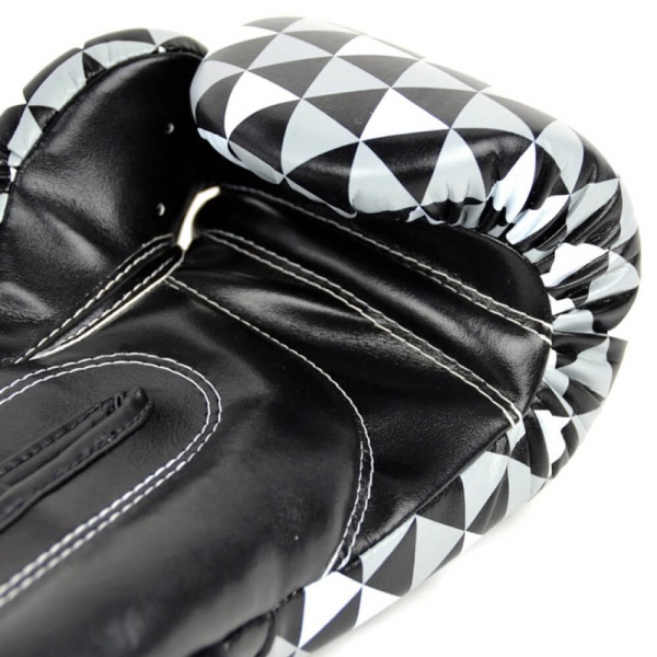 Боксерские перчатки Fairtex BGV14 Black op ART, тренировочные, серый – фото