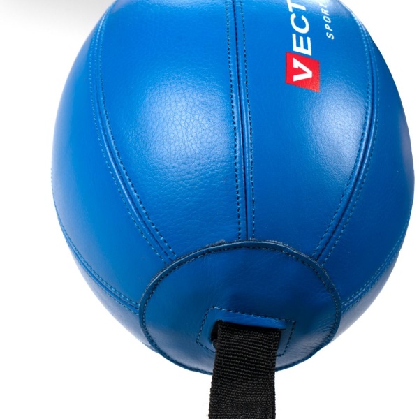 Пневмогруша боксерская Double End Bag 2, 22 см, на растяжках, синий – фото