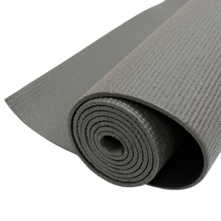Коврик для йоги и фитнеса ESPADO ES2122, 5 мм, ПВХ, серый – фото