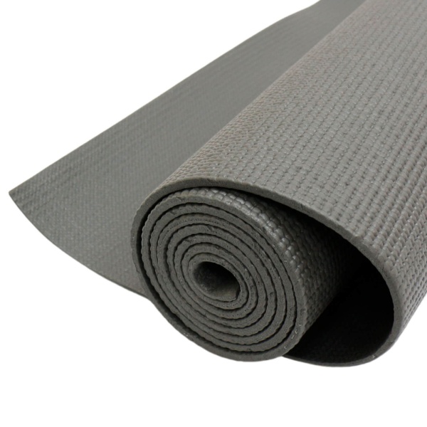Коврик для йоги и фитнеса ESPADO ES2122, 5 мм, ПВХ, серый – фото