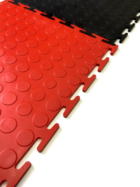 Плитка ПВХ Mini Prom, 5 мм, 250*250, красный