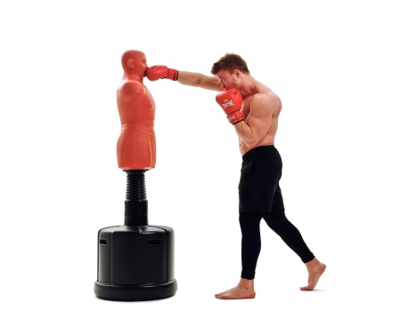 Манекен для бокса Герман DFC Boxing Punching Man-Heavy, без регулировки, бежевый – фото