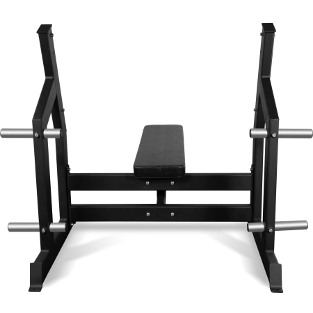 Скамья для жима горизонтальная BRONZE GYM AL-304, профессиональная – фото