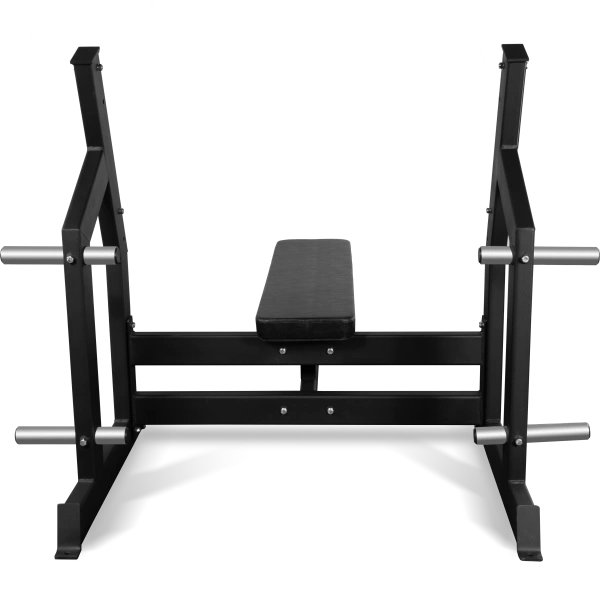 Скамья для жима горизонтальная BRONZE GYM AL-304, профессиональная – фото